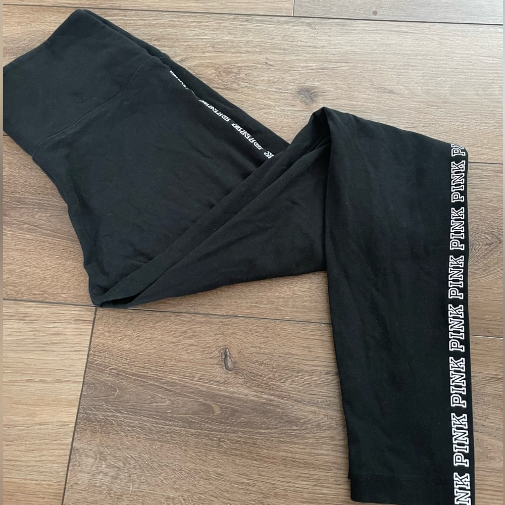 VS black tights with the logo on the side. Gently used.